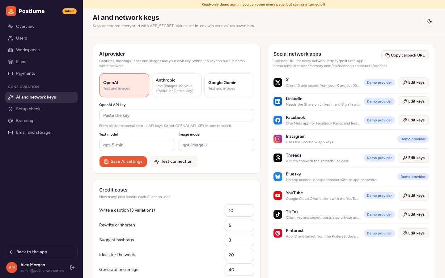 AI and network keys