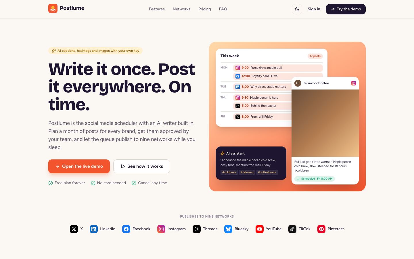 Landing page